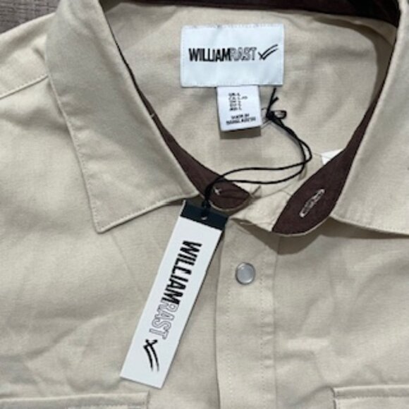New William Rast Pearl Snap Button Up Bright Western Shirt Mens Size Large NWT - Picture 8 of 9